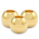 DQ metal bead Round 6mm Gold